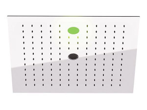 Квадратная душевая головка из нержавеющей стали с 2 струями