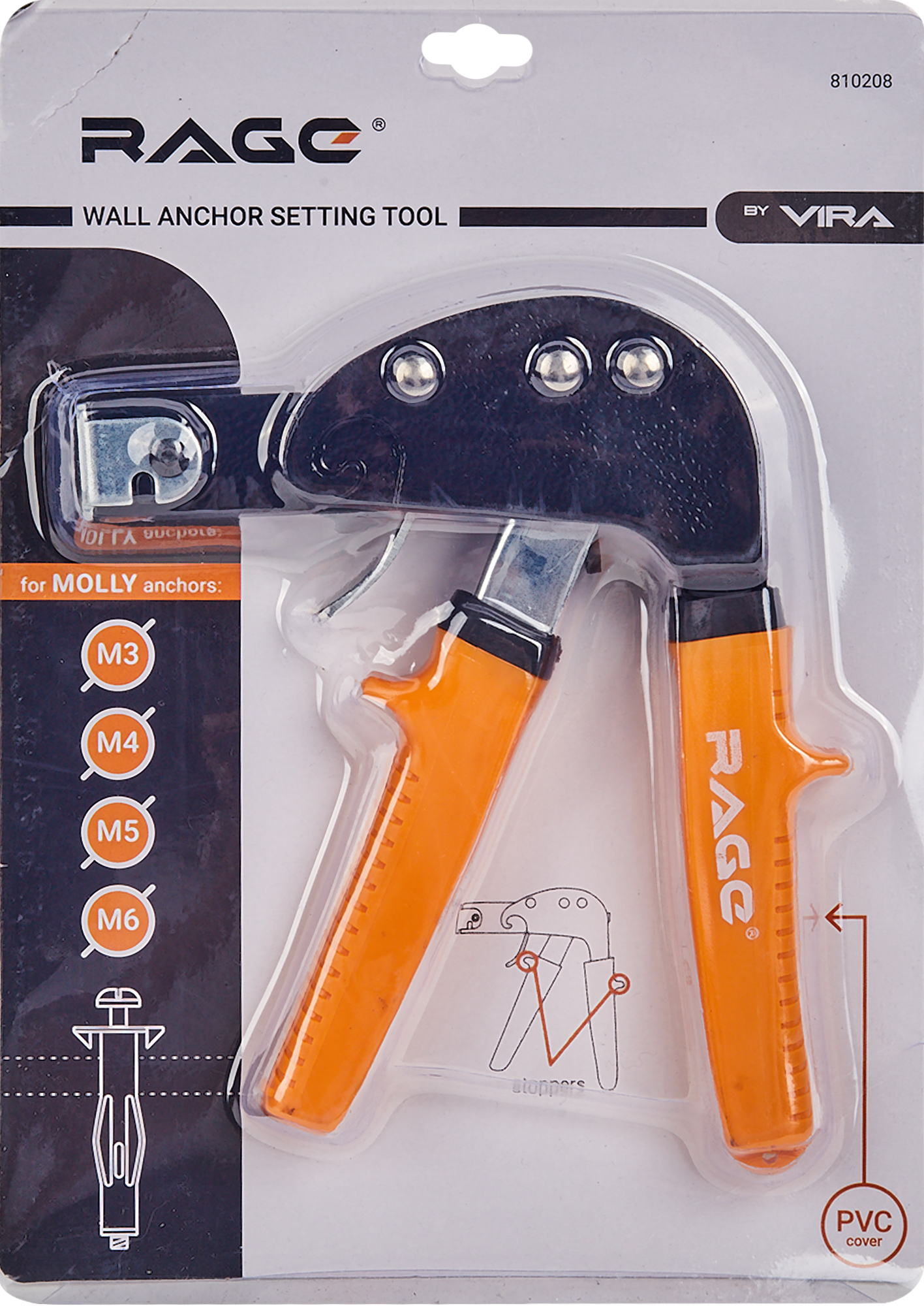 Заклепочник VIRA для анкеров Молли в гипсокартоне и пустотелых основаниях 88111024 STLM-0076913 - Вид №2