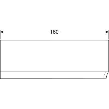 554.822.01.1 Передняя обшивка Geberit Renova для асимметричной ванны, правая Geberit  - Вид №9