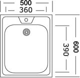 Мойка Владикс 50*60 V-404 - Вид №1