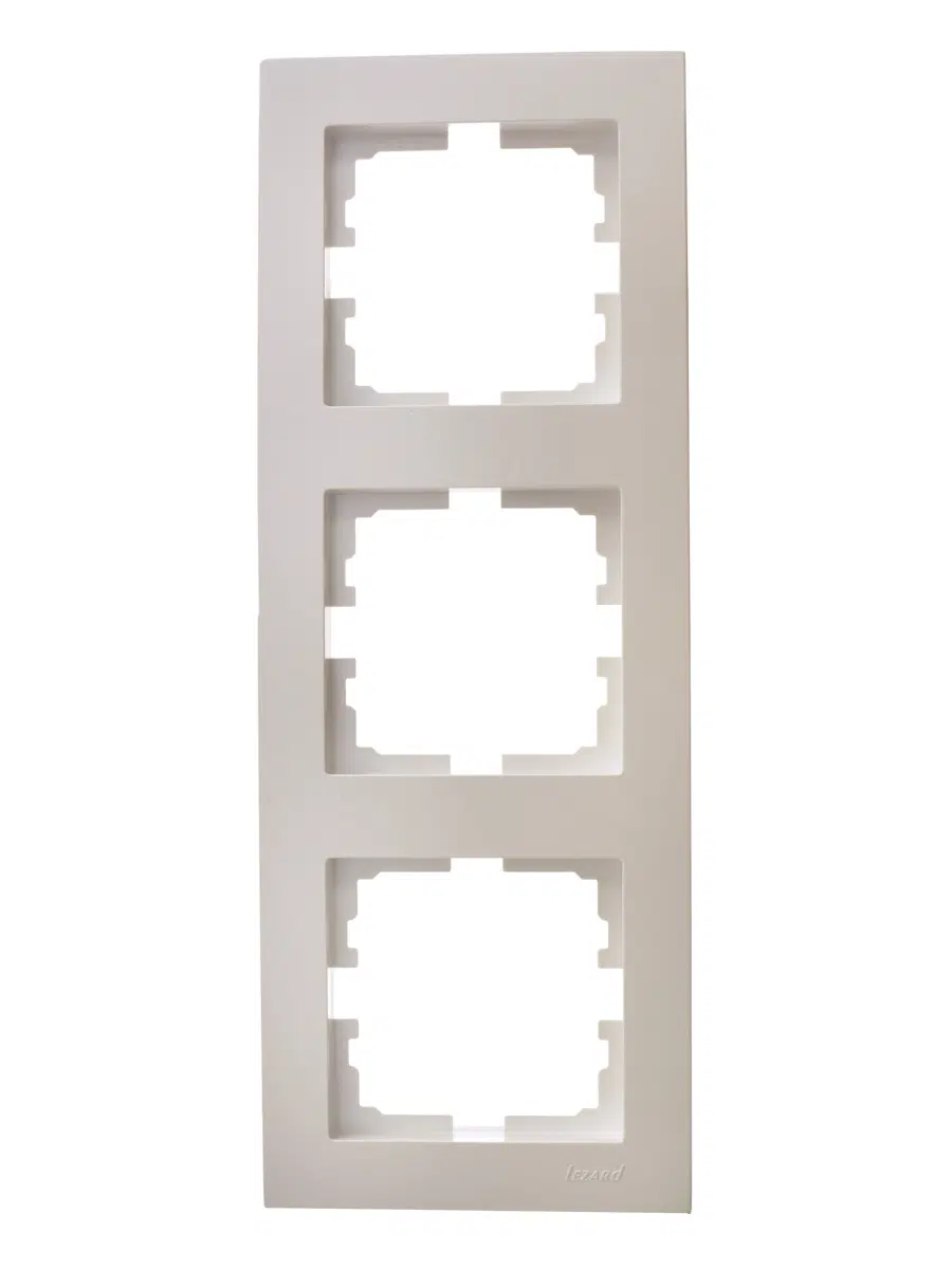 VESNA Рамка 3-ая вертикальная без вст жемчужный LEZARD 742-3000-153