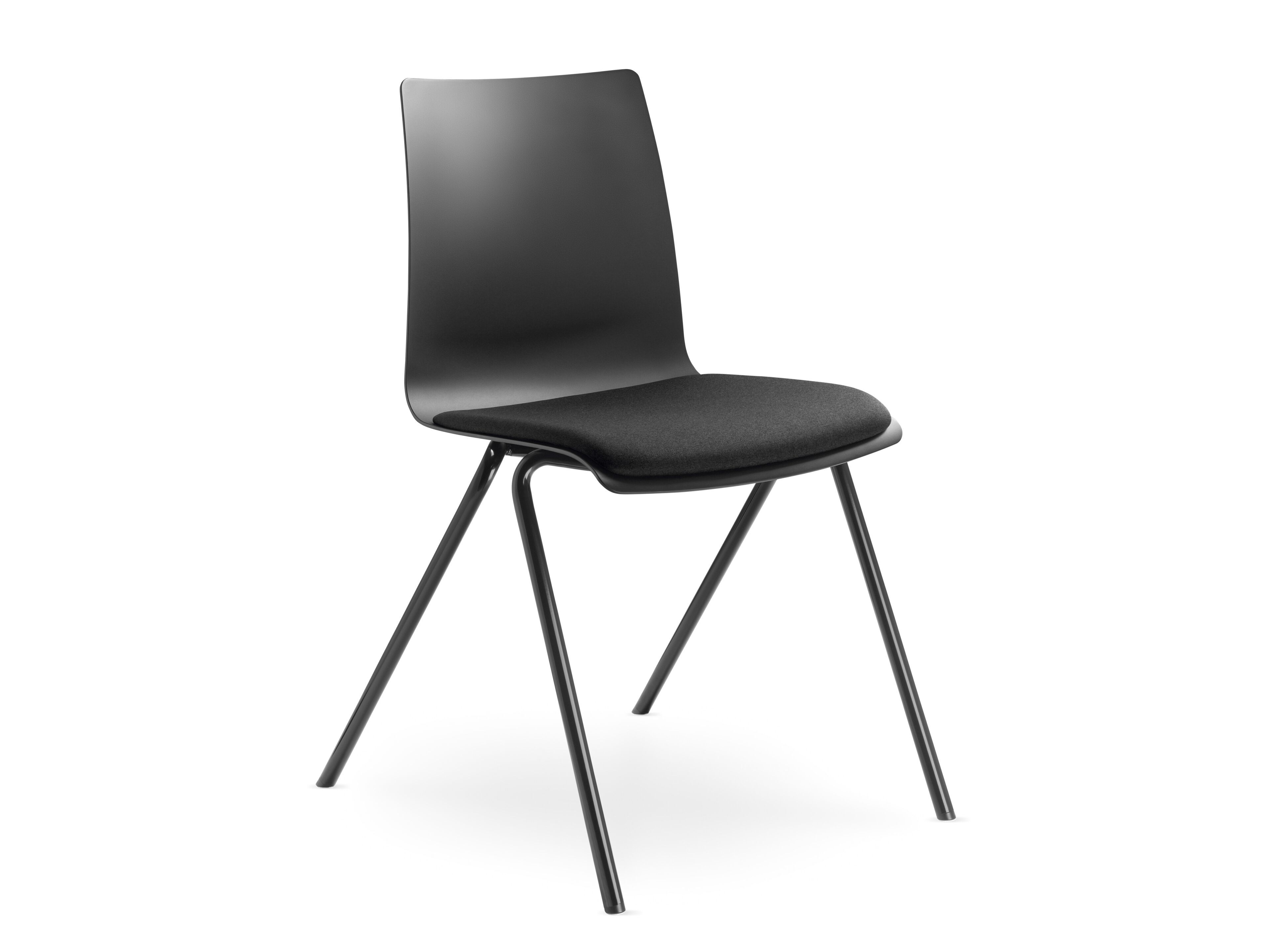 Пластиковый штабелируемый стул для конференций с мягким сиденьем LD Seating Evo ARCH-00150365