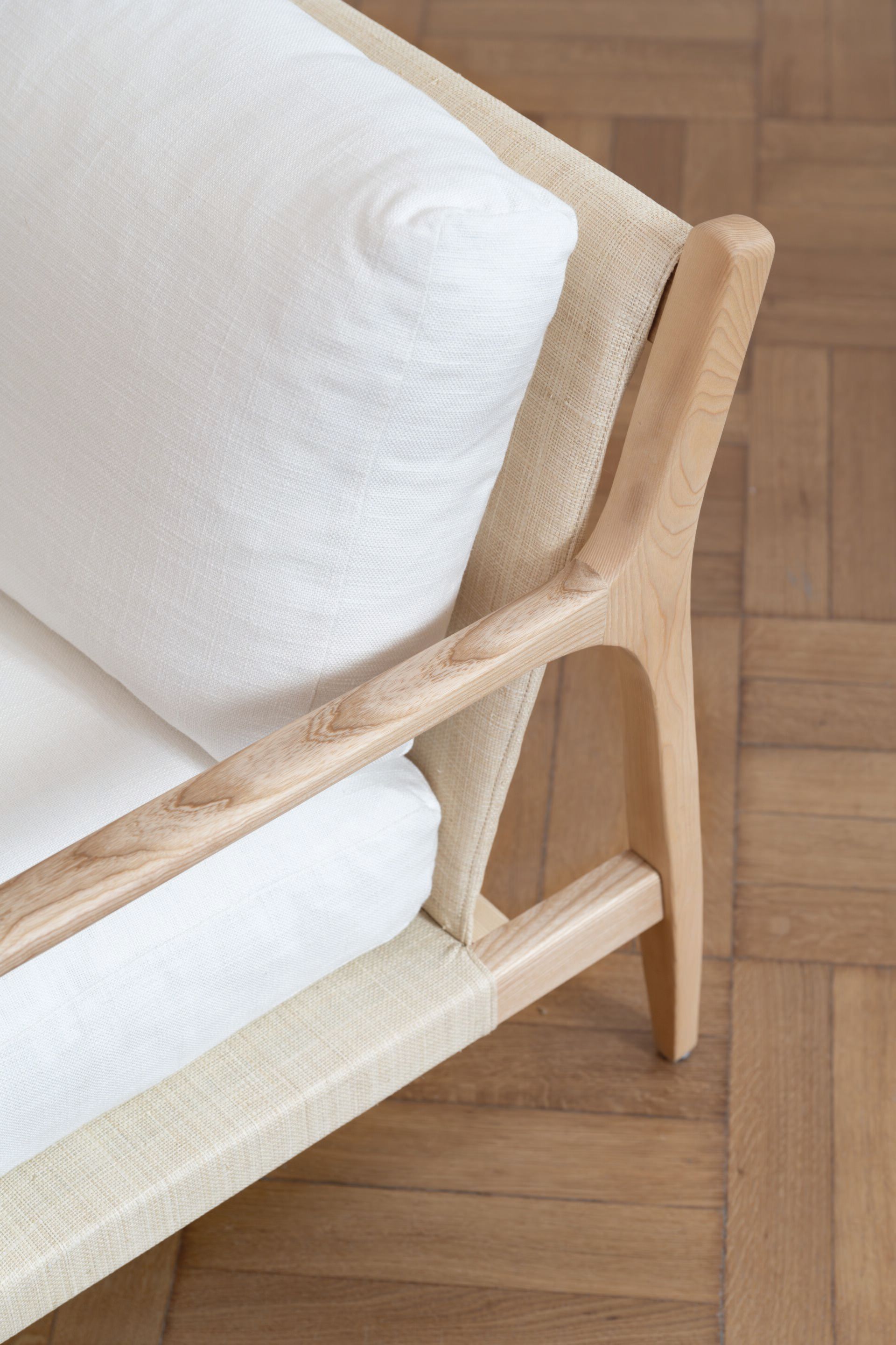 Кресло из дерева и рафии с подлокотниками DOM EDIZIONI коллекция Ривьера ARCH-00050603 - Вид №3