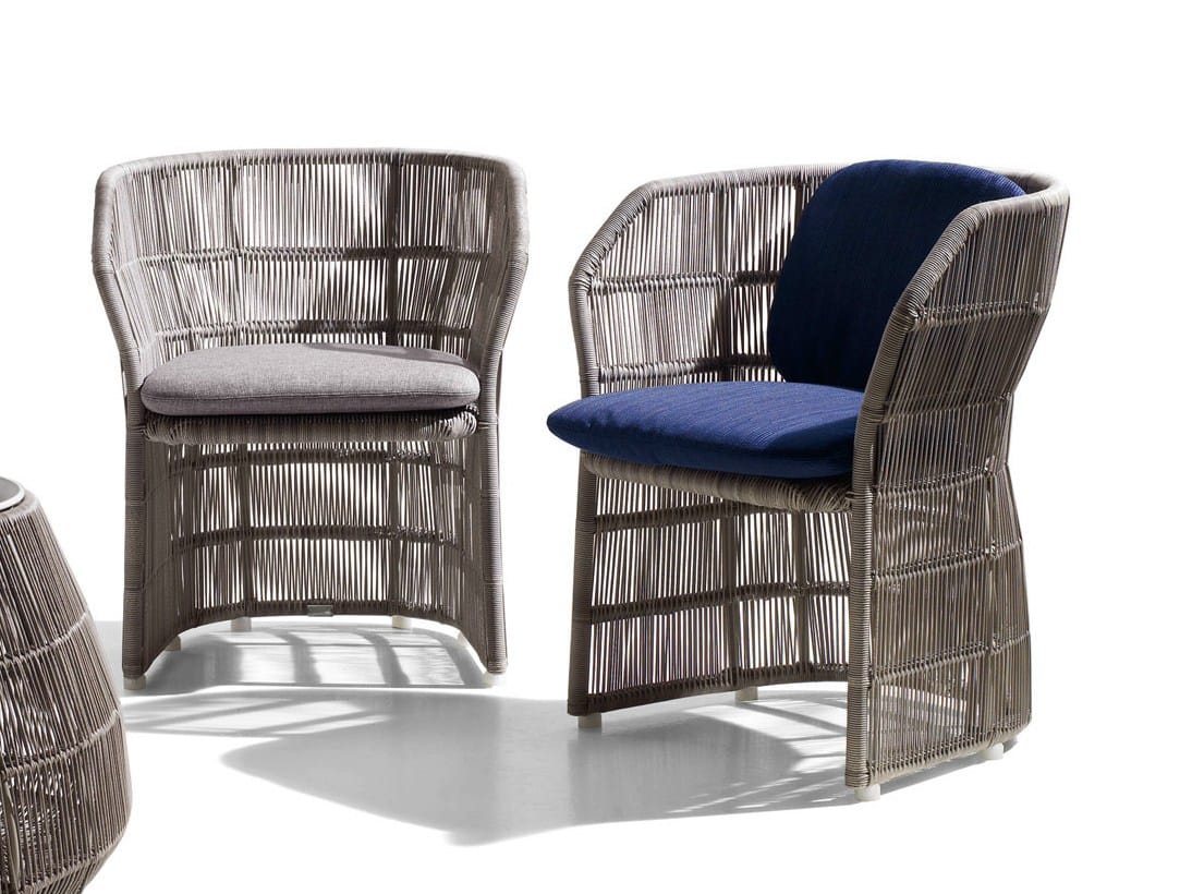 Полиэтиленовый садовый стул с подлокотниками B&B Italia Outdoor Canasta ' 13 ARCH-00073291