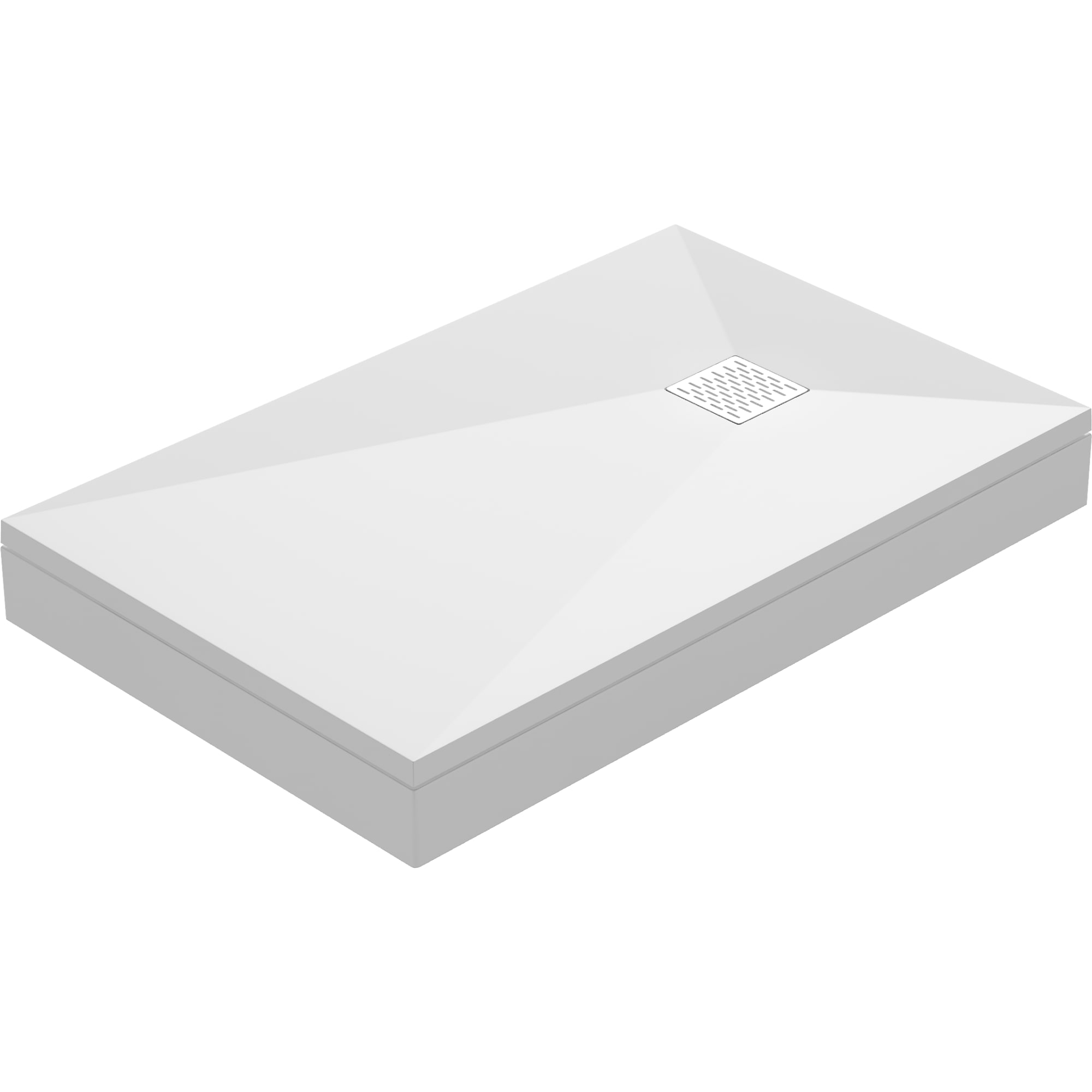 83211023 Экран под душевой поддон Keram 110x70 см цвет белый Essentia Santreyd 