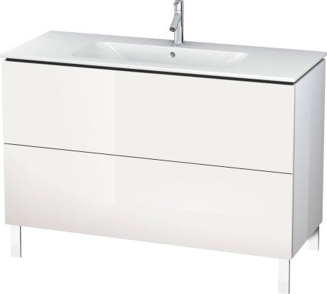LC662808585 L-Cube Тумбочка напольная Белый глянцевый лак Duravit - Вид №2