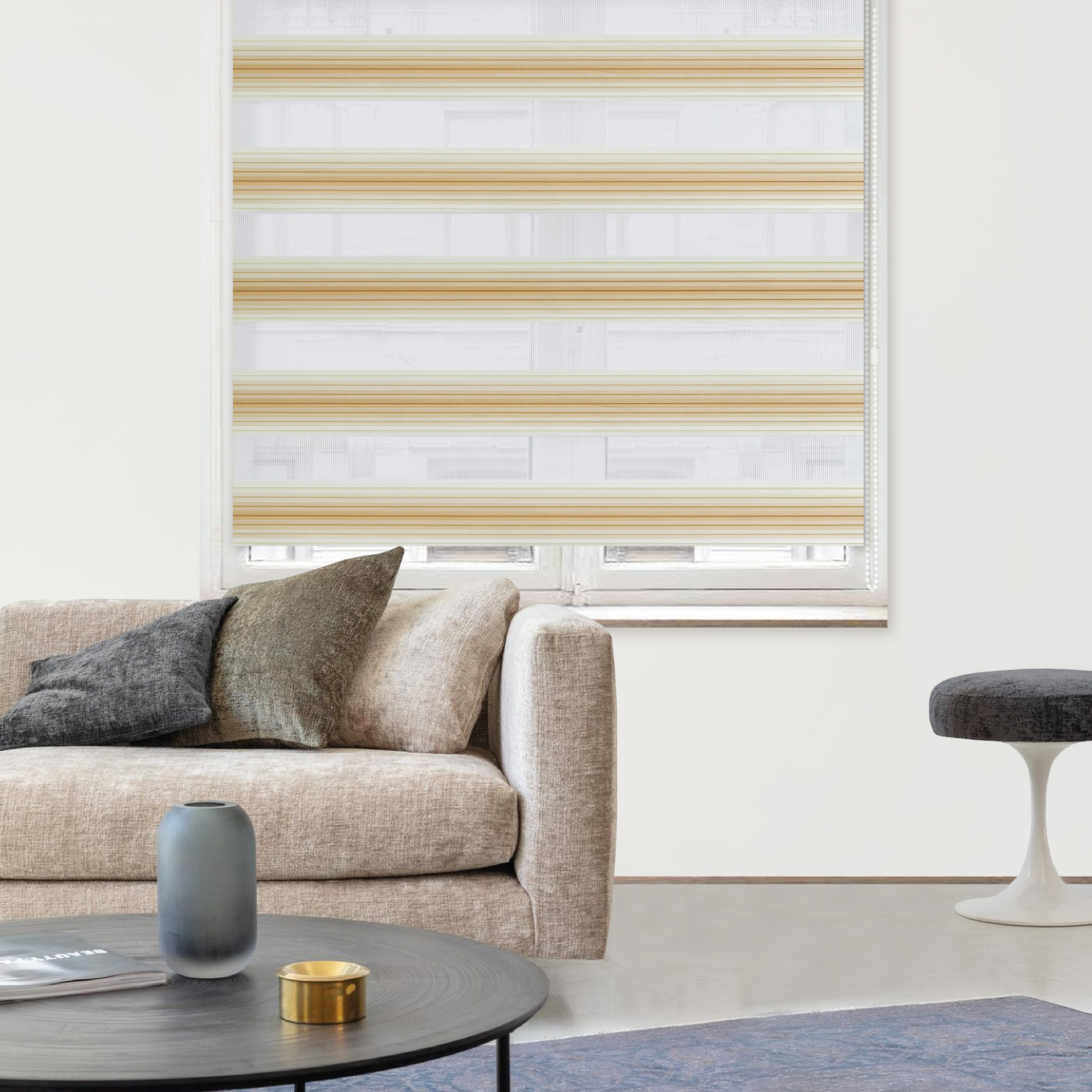 Santreyd Palermo - Рулонная штора день-ночь бежевая 164×175 см 83503086 STLM-0041457 - Вид №2