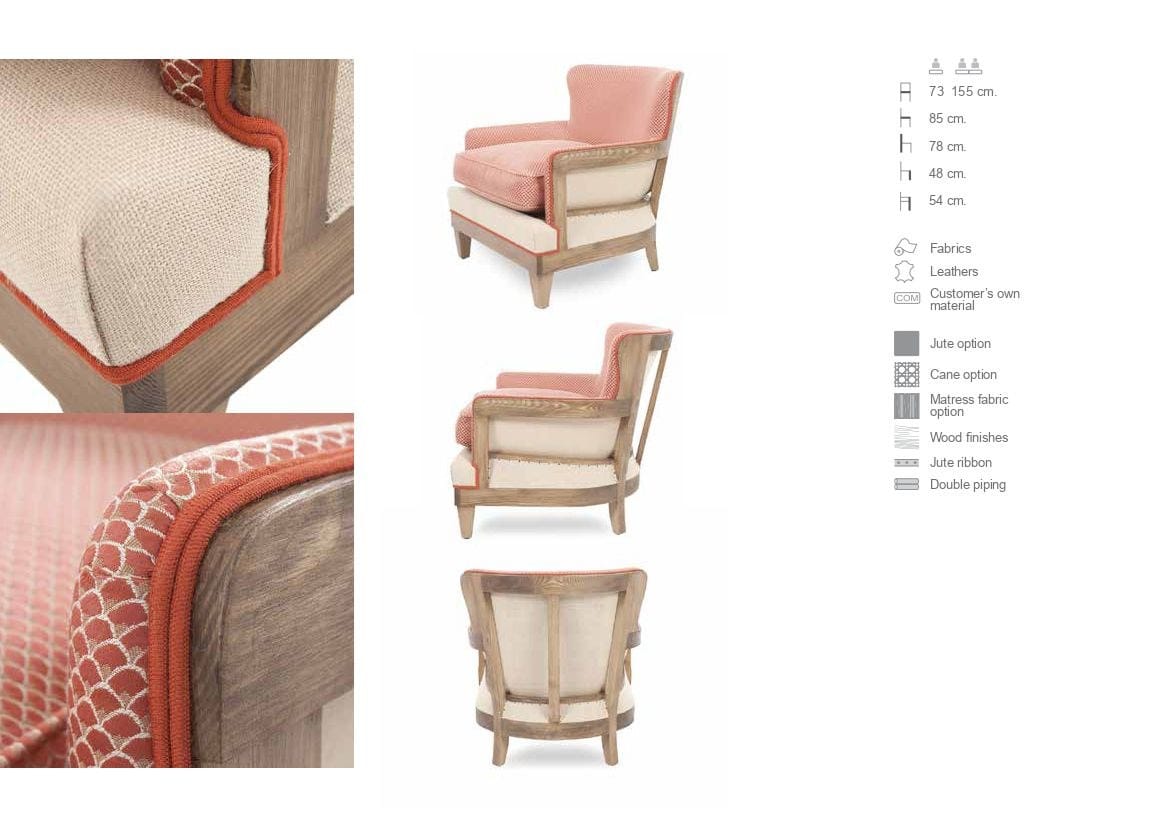 Кожаное кресло с подлокотниками CREARTE COLLECTIONS Bristol Essence ARCH-00054958 - Вид №7