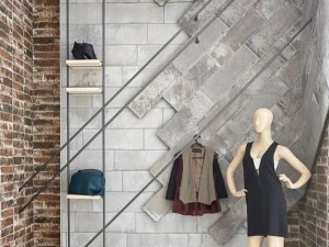 Aparici Белая плитка для стен с эффектом бетона