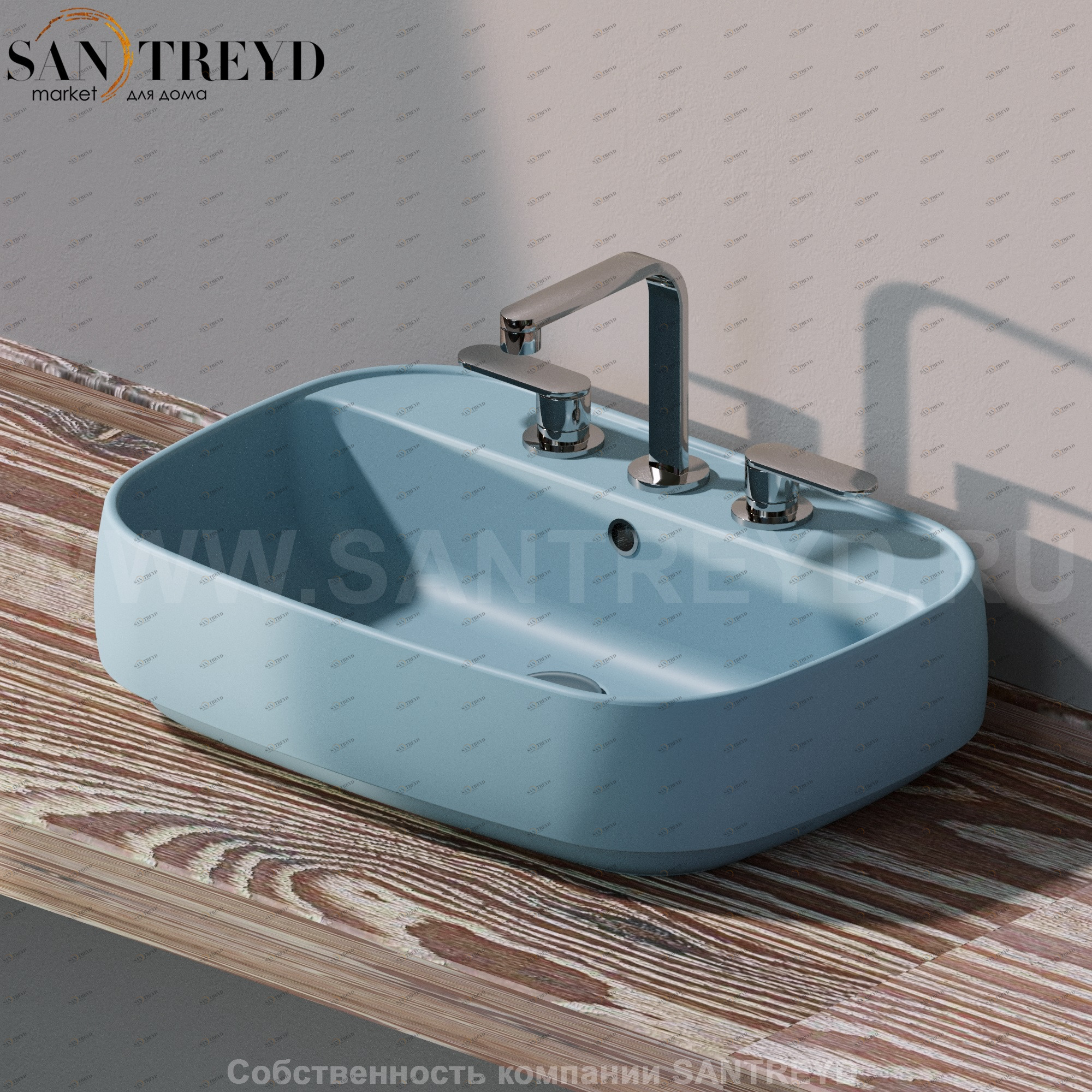 FG64L5014 Накладная раковина на столешницу  прямоугольная Ceramica Flaminia Flag