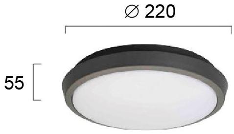 Terzo Light Наружный светодиодный потолочный светильник из алюминия Tibuok V4197600  - Вид №1