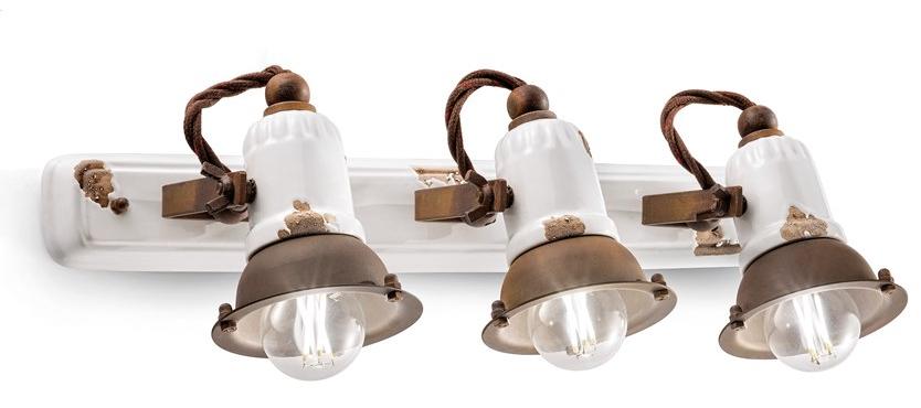 FERROLUCE Настенный точечный светильник из керамической плитки прямоугольной формы Loft C1676 -/1 -c1677 -/1 - Вид №1