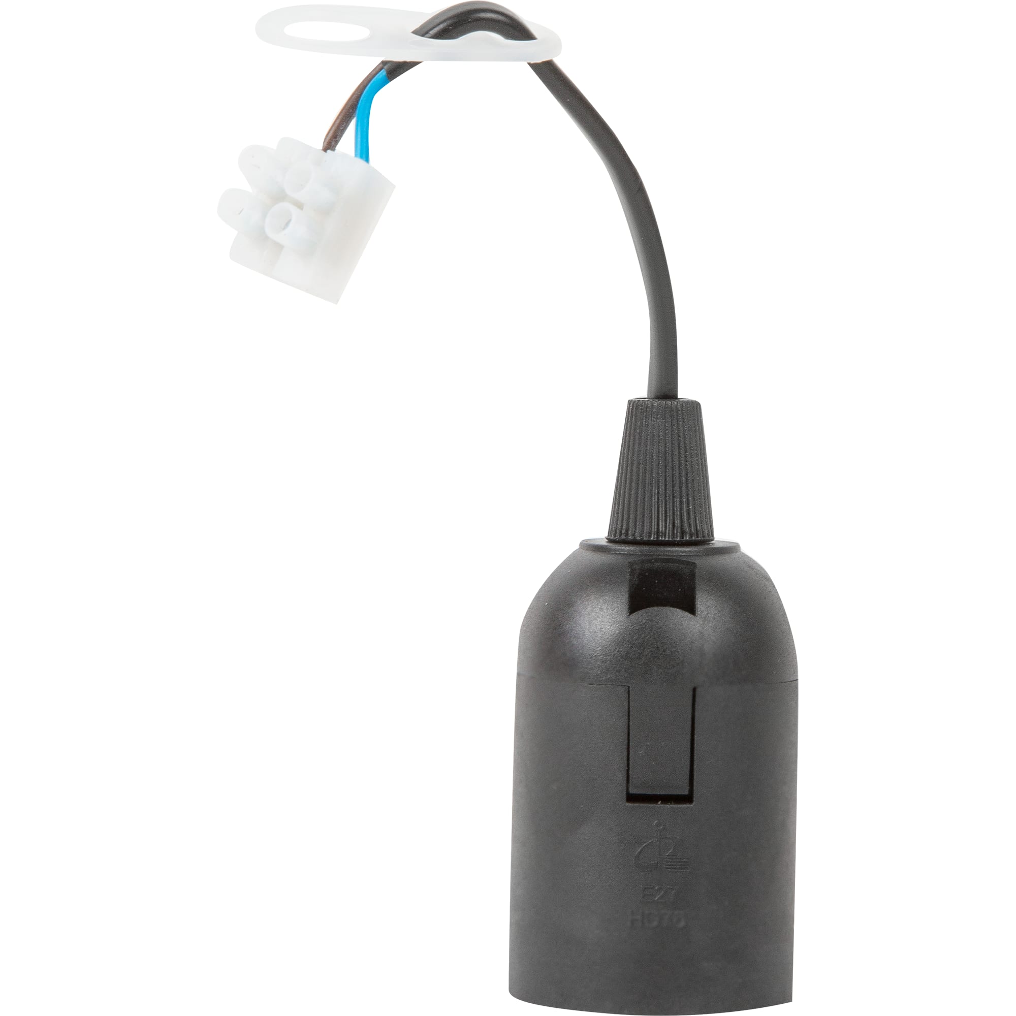 12498678 Патрон пластиковый Е27 цвет чёрный (времянка) Santreyd 