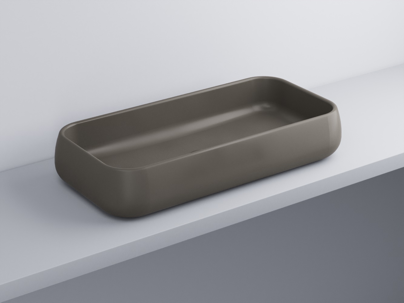 SHLAA80-FN Раковина накладная прямоугольная 80 cielo Shui Ceramica Cielo