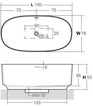INBANI Отдельностоящая овальная ванна Arc sun-id-1354059 - Вид №2