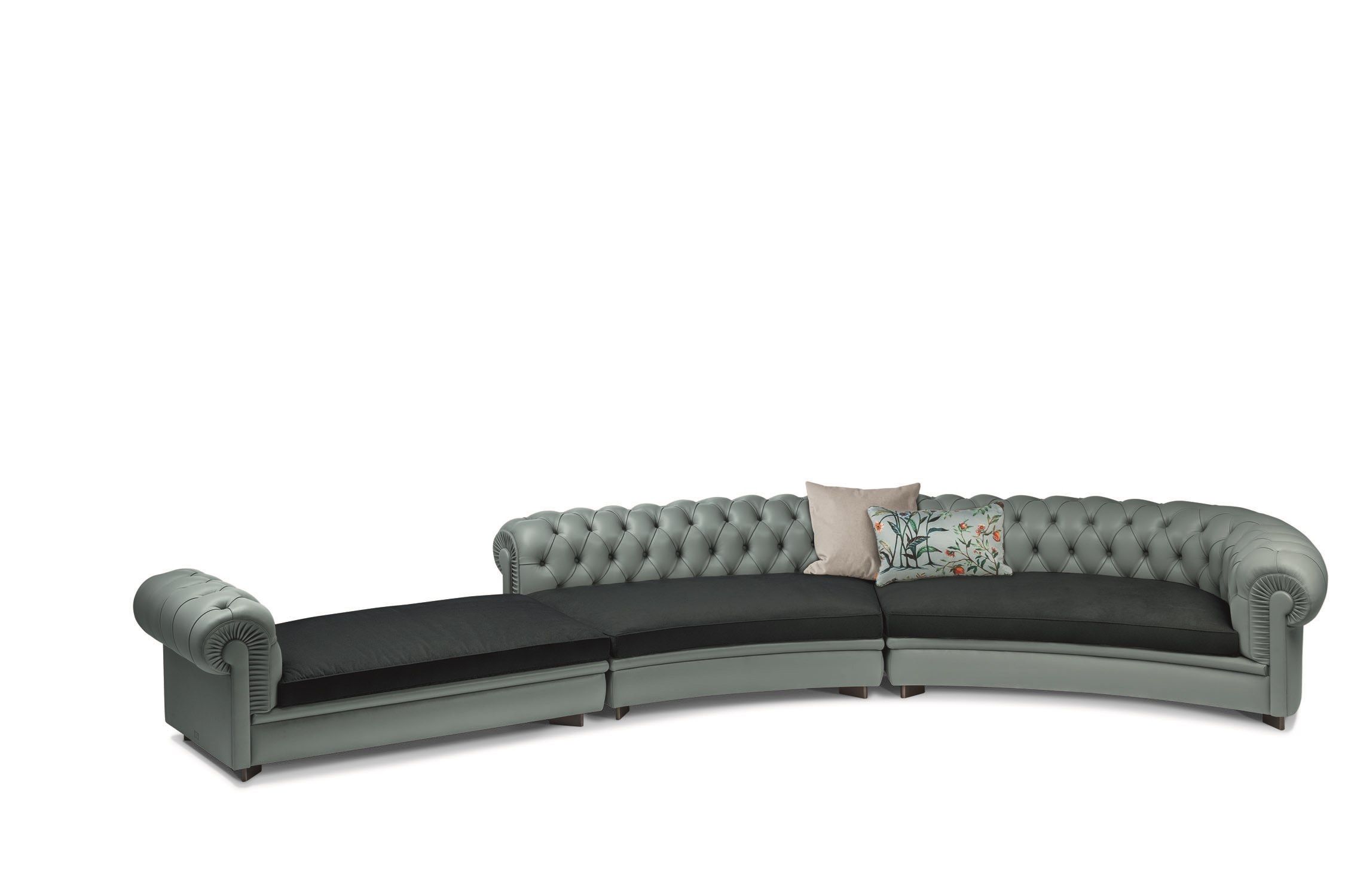 Модульный кожаный диван capitonné Poltrona Frau коллекция - диваны и кресла ARCH-00059740 - Вид №5