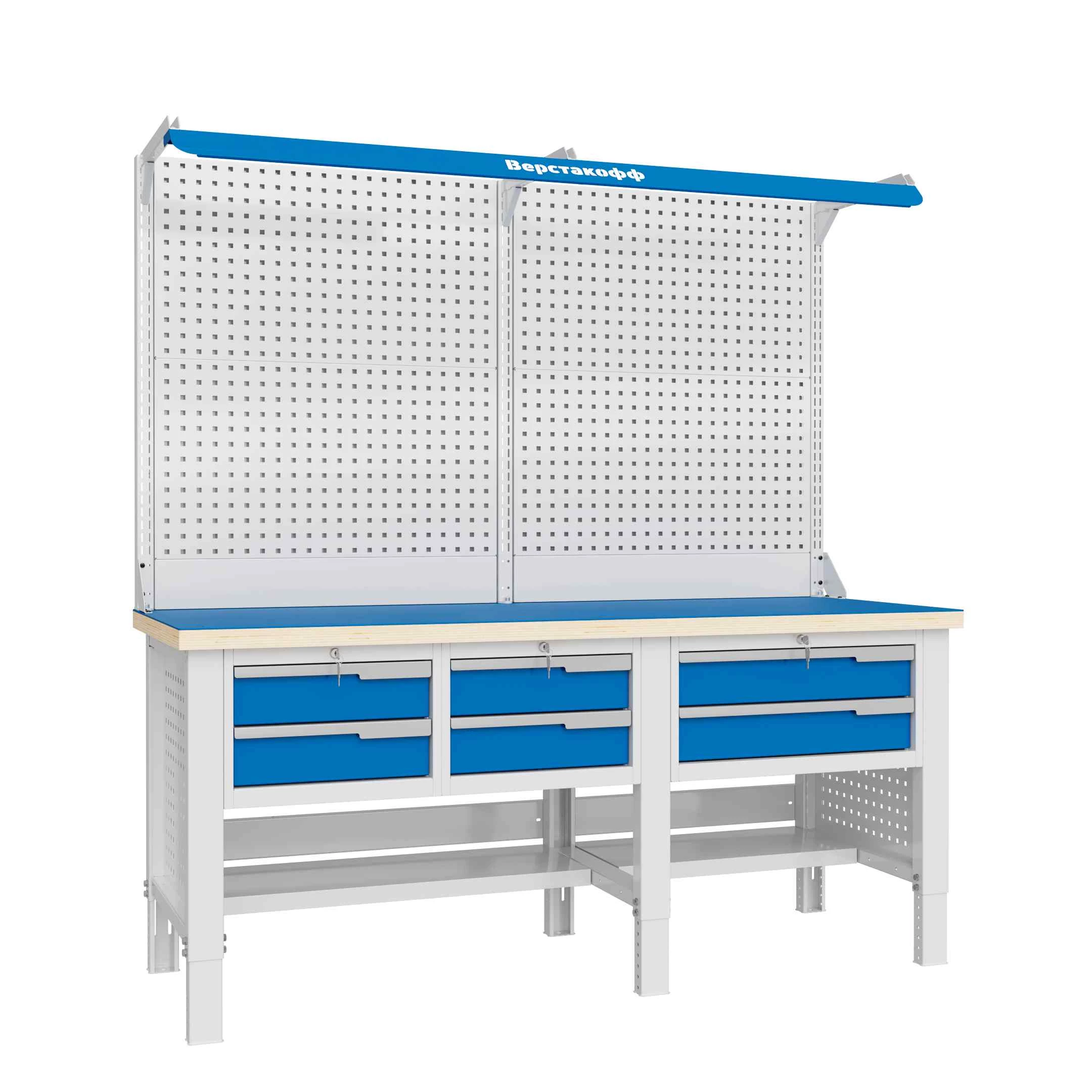 Верстак слесарный CTR 2032.S11L1.23-2F Верстакофф 124626