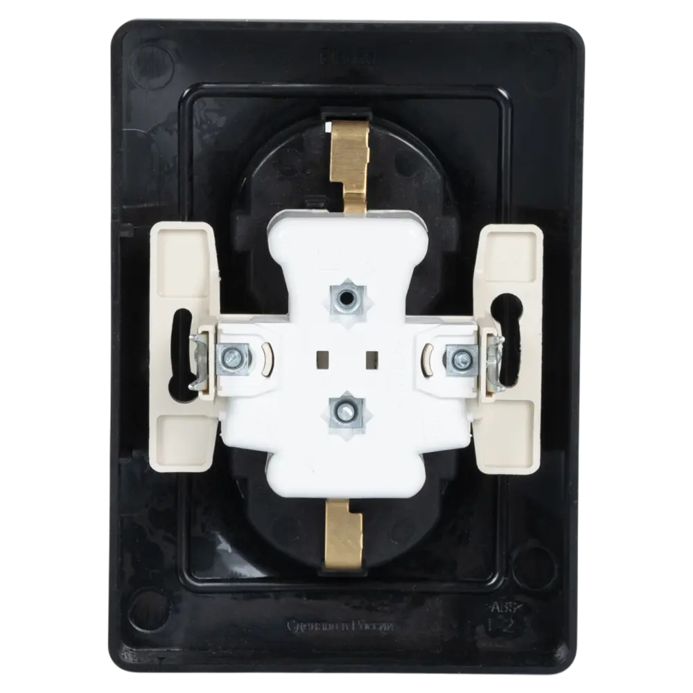 Розетка двойная встраиваемая Systeme Electric Blanca с заземлением цвет антрацит STLM-2140122 - Вид №4
