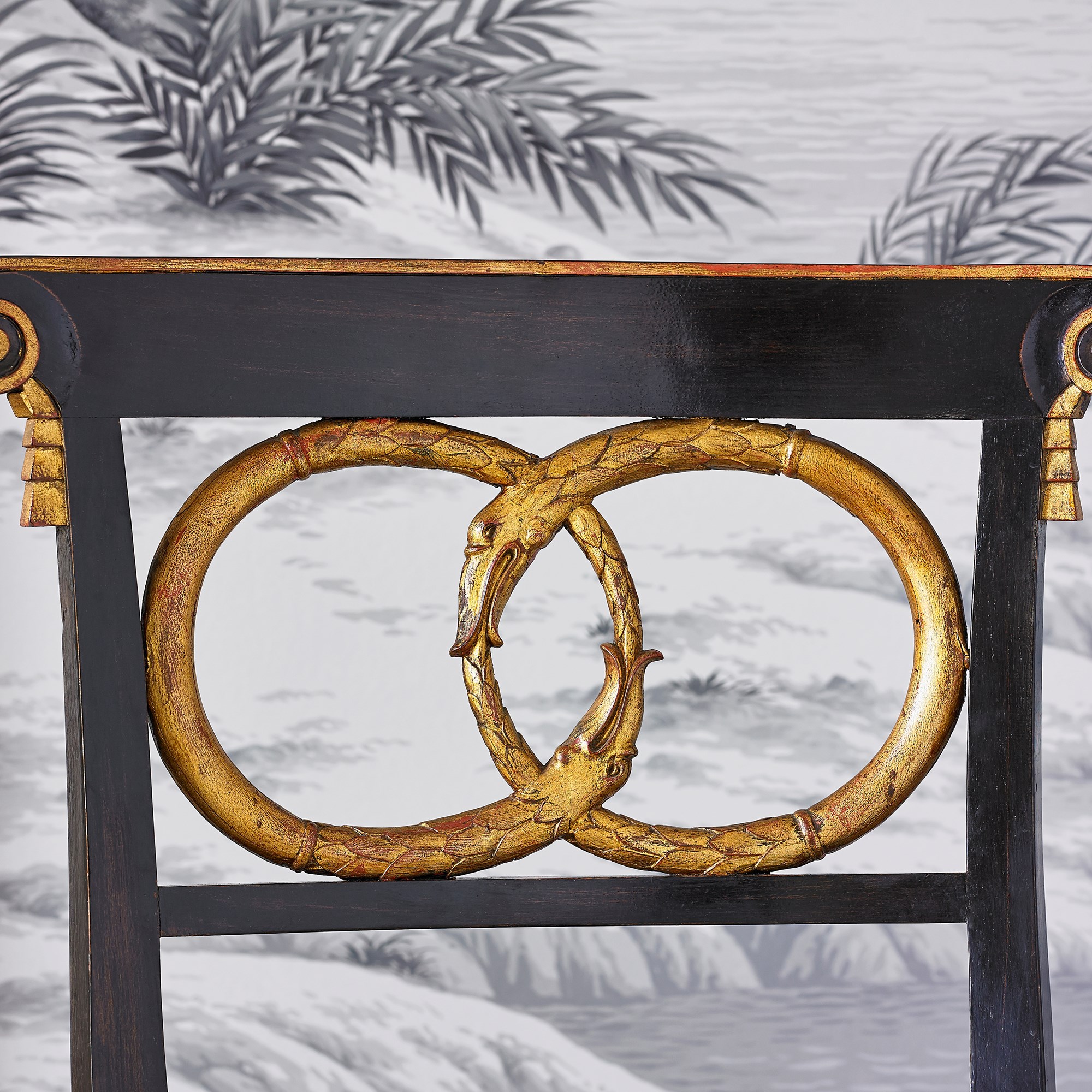 Стул  58012-700-001 Dolphin Chair - Black / Gold Ambella  - Вид №2