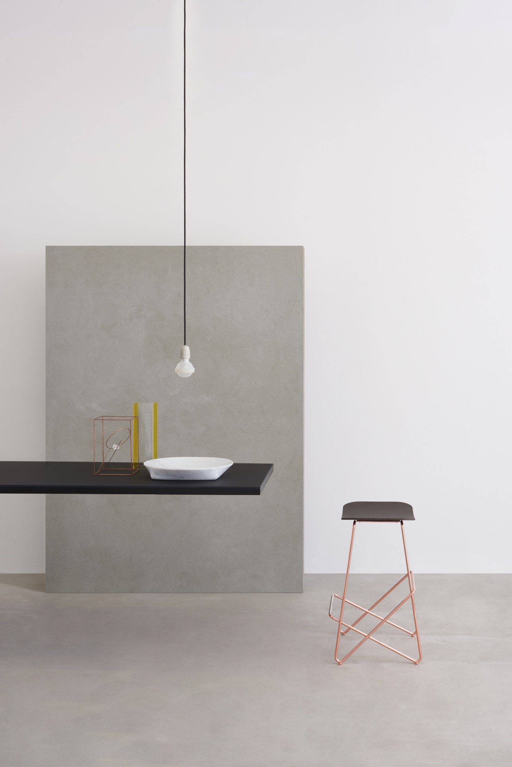 Высокий стальной табурет с подставкой для ног Desalto ENDLESS ARCH-00087779 - Вид №3