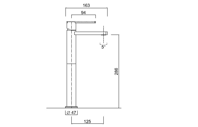 Однорычажный смеситель для раковины Rubinetteria Giulini Surf Deluxe ARCH-00048203