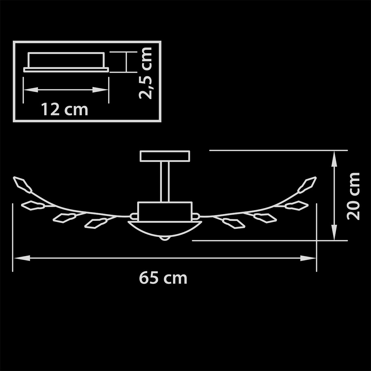 Потолочная люстра Lightstar Isabelle 791182 LIGHTSTAR ДИЗАЙНЕРСКИЕ, ISABELLE 058254 Золотой  - Вид №1