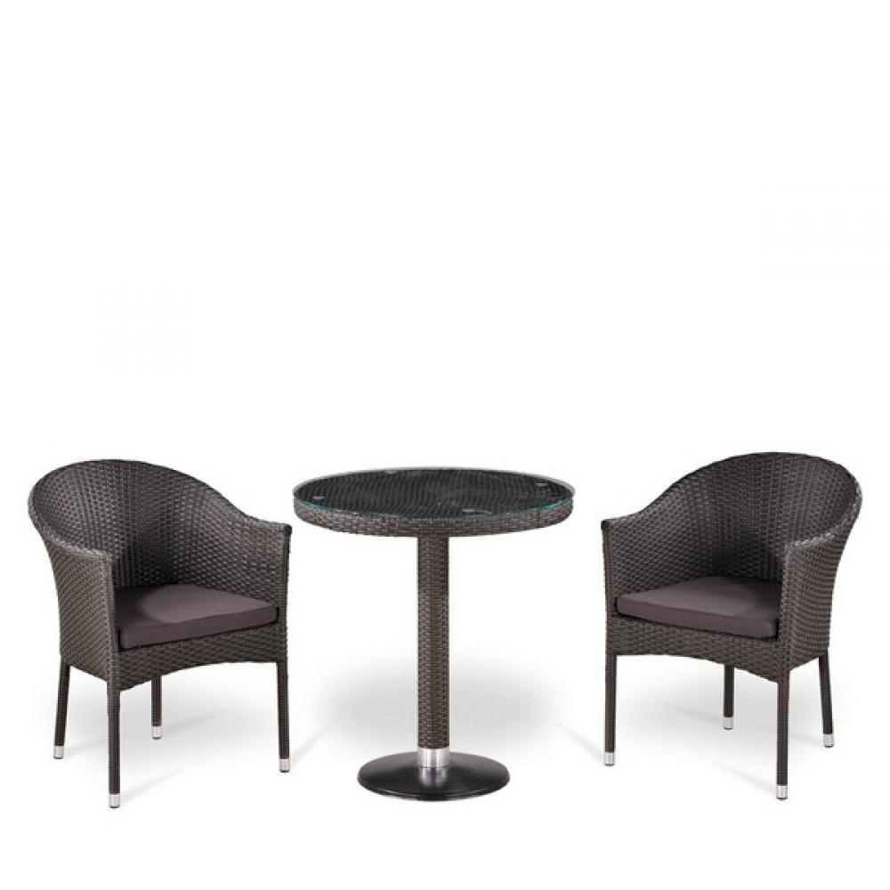 T504/Y350W-W2390 Brown 2Pcs Комплект плетеной мебели Afina 