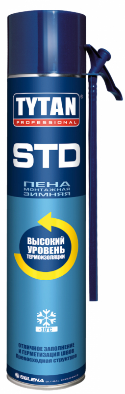 Пена монтажная Tytan Professional STD зимняя 750мл 5402 - Вид №1
