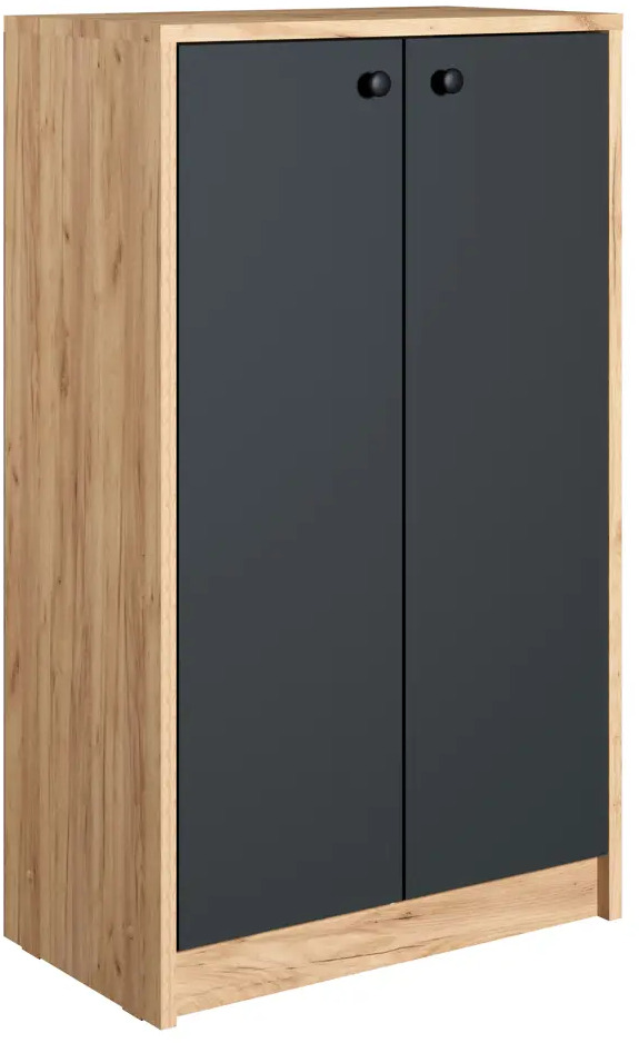 91753514 Шкаф для обуви Атмосфера 53.5x90x30 см 3 полки лдсп цвет антрацит STLM-1078827