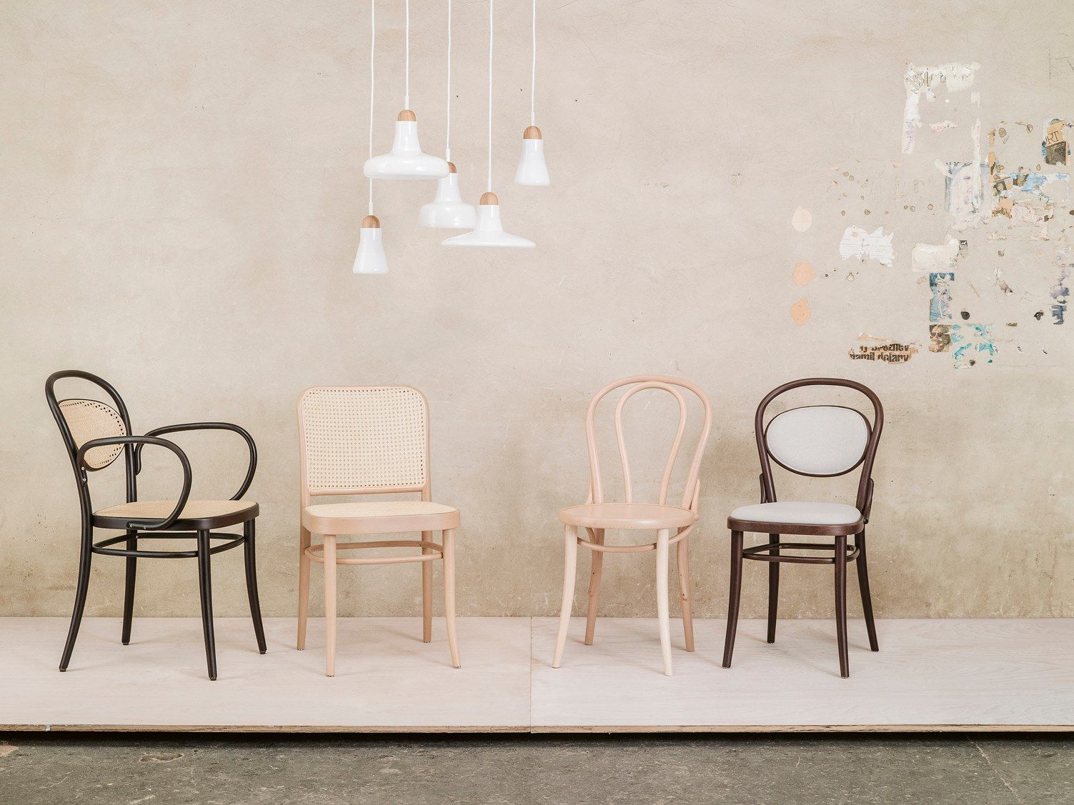 Деревянный стул с мягким сиденьем TON N° 18 ARCH-00130311 - Вид №4