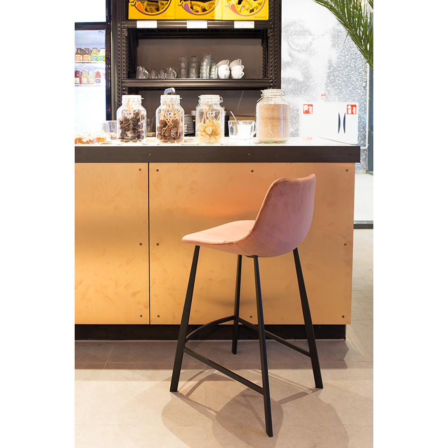 Стул высокий Franky бирюзовый Dutchbone 1500067 - Вид №1