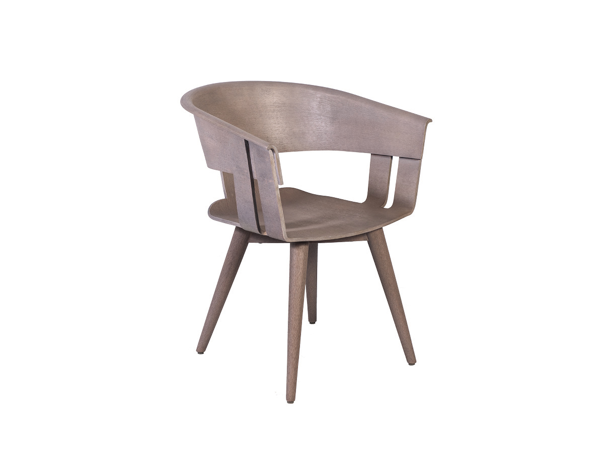 72.00.0542 Кресло Nordlicht темно-серо-коричневый Mbm 