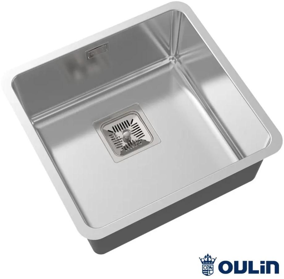 90589073 Врезная мойка Oulin Ol-0363 42x44x18 см нержавеющая сталь цвет сатин STLM-0297294