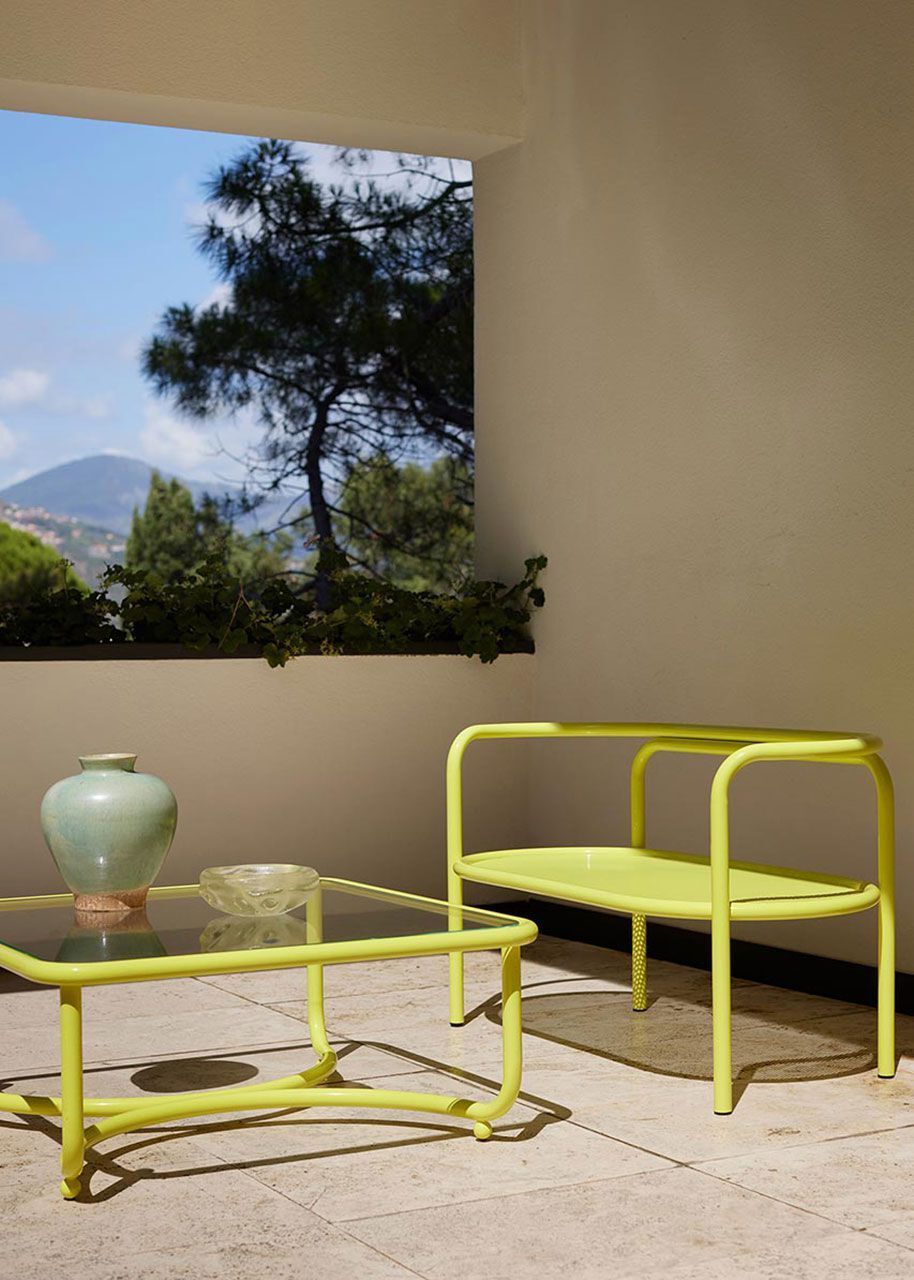 Квадратный садовый стол из нержавеющей стали и стекла Exteta Locus Solus ARCH-00090760 - Вид №9