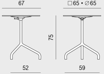 Viganò Металлический стол с откидной крышкой по контракту Ginger sun-id-1397156 - Вид №3