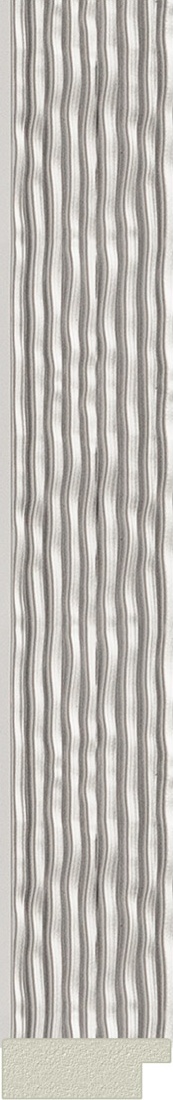 BY 3166 Зеркало в багетной раме - волна алюминий 46 mm EVOFORM Definite - Вид №3