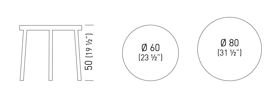 Круглый журнальный столик Compactop® GABER STEFANO 3-POD ARCH-00147642 - Вид №2