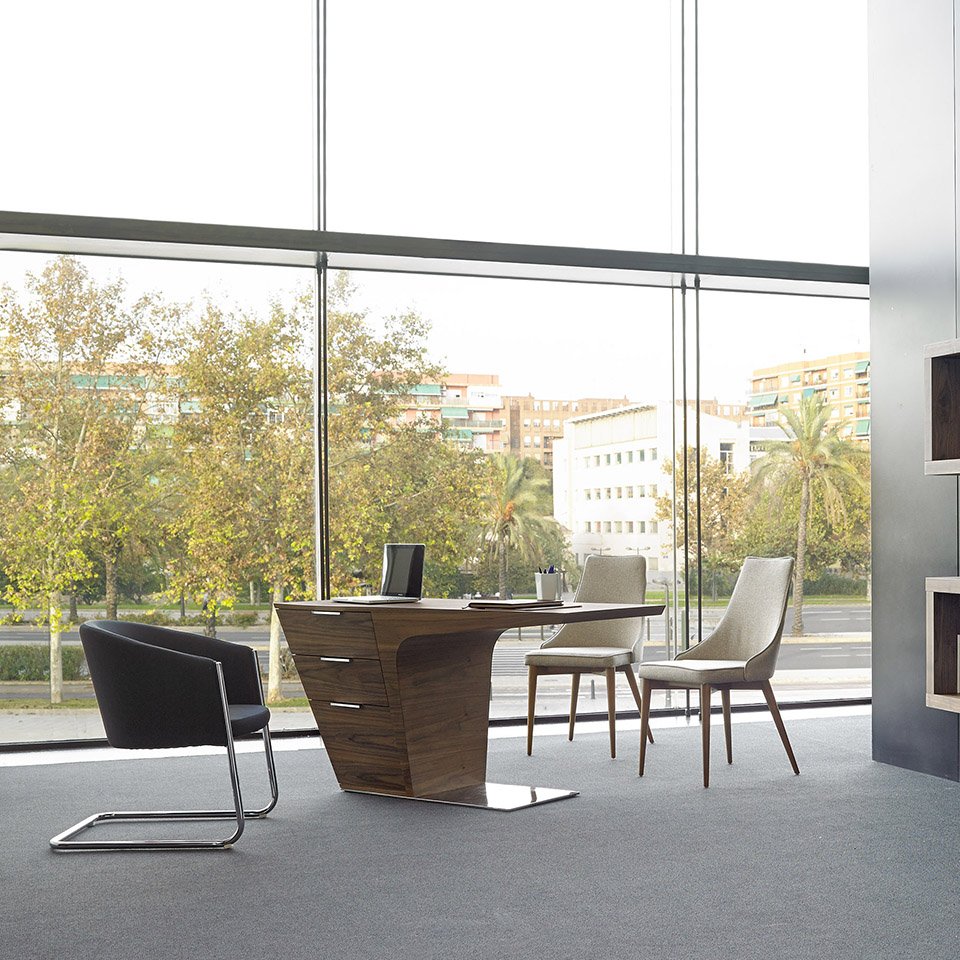 Письменный стол деревянный с ящиками орех Belleza ANGEL CERDA  147524 Орех;коричневый  - Вид №1