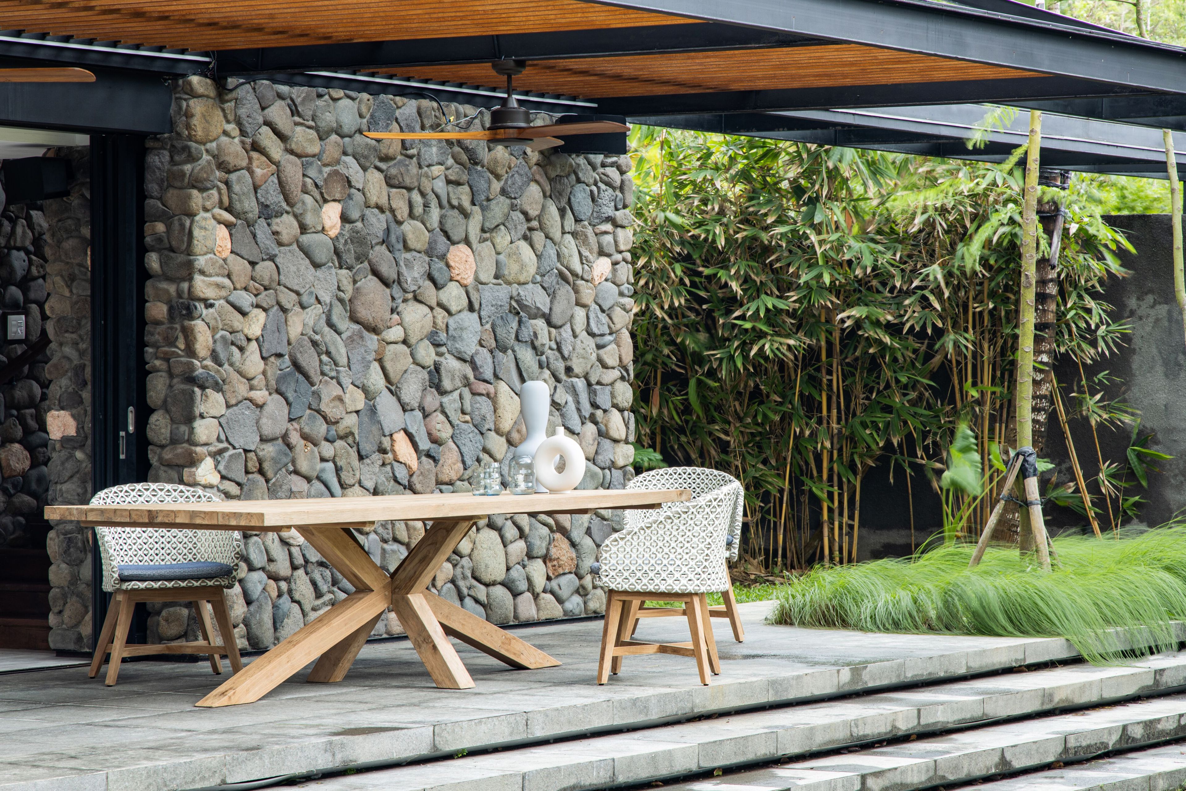 Прямоугольный садовый стол из тикового дерева cbdesign Emely ARCH-00133585 - Вид №4