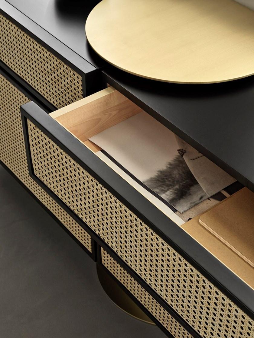 Wiener GTV Design Комод из дерева и венской соломы Nyny sun-id-1427448 - Вид №3