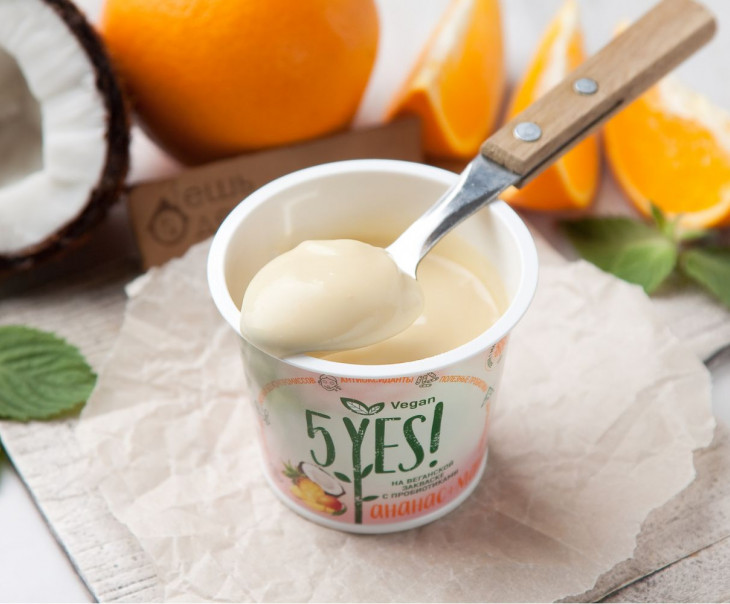 7142 Йогурт кокосовый веганский с ананасом и манго Вкусляндия  - Вид №2