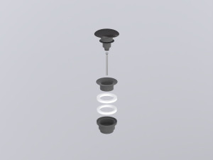 PIL01CM-LV Универсальный донный Cemento click/clack с керамической крышкой cielo Запасные части и аксессуары