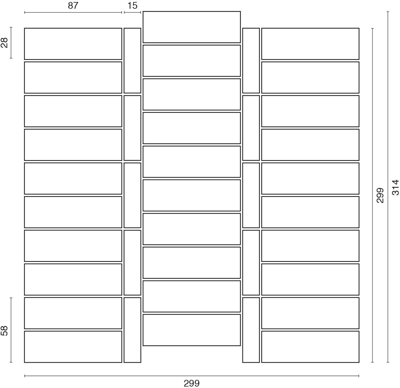 Ideamarmo Мозаика из натурального камня Strip Stp 403 - Вид №1