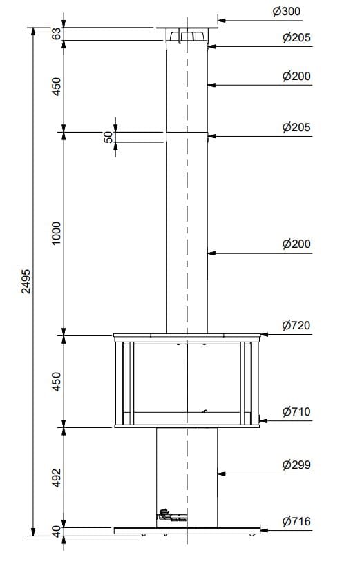 Открытый камин из нержавеющей стали RÜEGG SURPRISE ARCH-00090278 - Вид №13