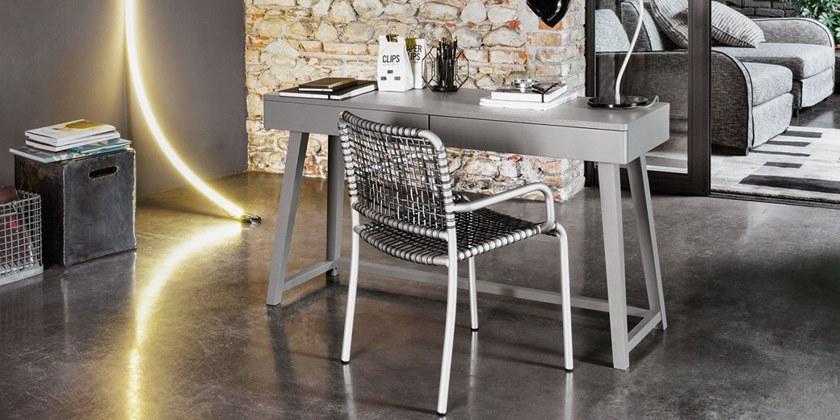 Gervasoni Стол из орехового дерева с ящиками Gray sun-id-1358167 - Вид №3