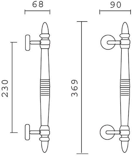 Pasini Ручка из латуни  0410  - Вид №5