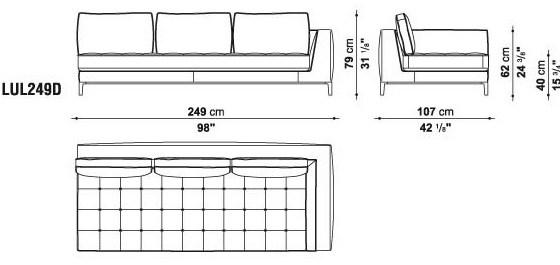 Maxalto Модульный угловой диван из ткани Lucrezia sun-id-1346409 - Вид №37