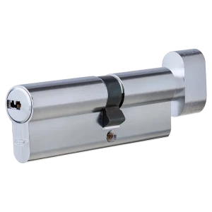 Цилиндр Abus 45х35 мм, ключ/вертушка, цвет никель 82389995 STLM-2121353