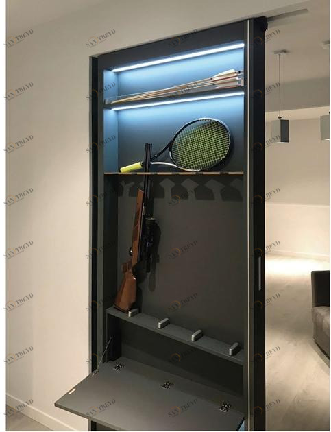 PROTEK® Рама стойки для раздвижной двери с контейнером Bigfoot® sun-id-1345454