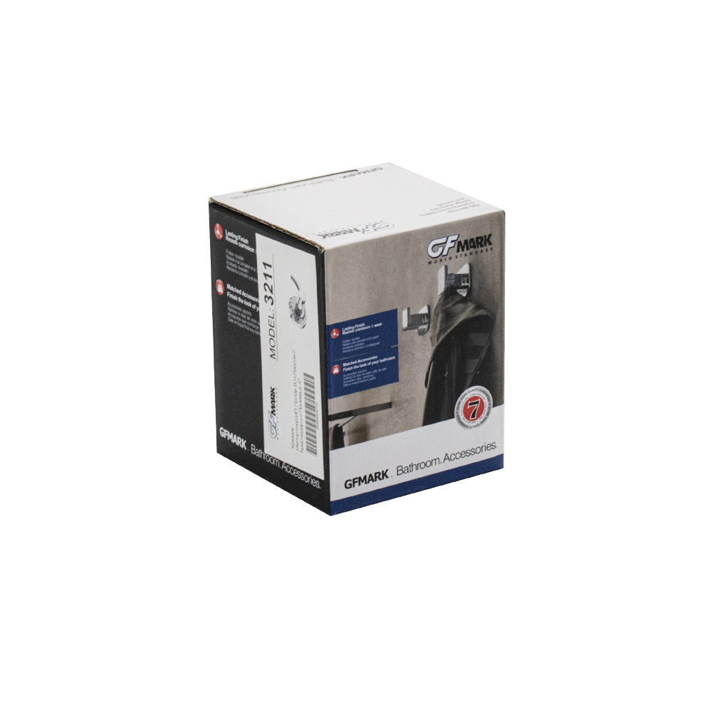 GFmark - Крючок двойной, с БЕЛОЙ МОЗАИКОЙ, код: 3211  - Вид №1